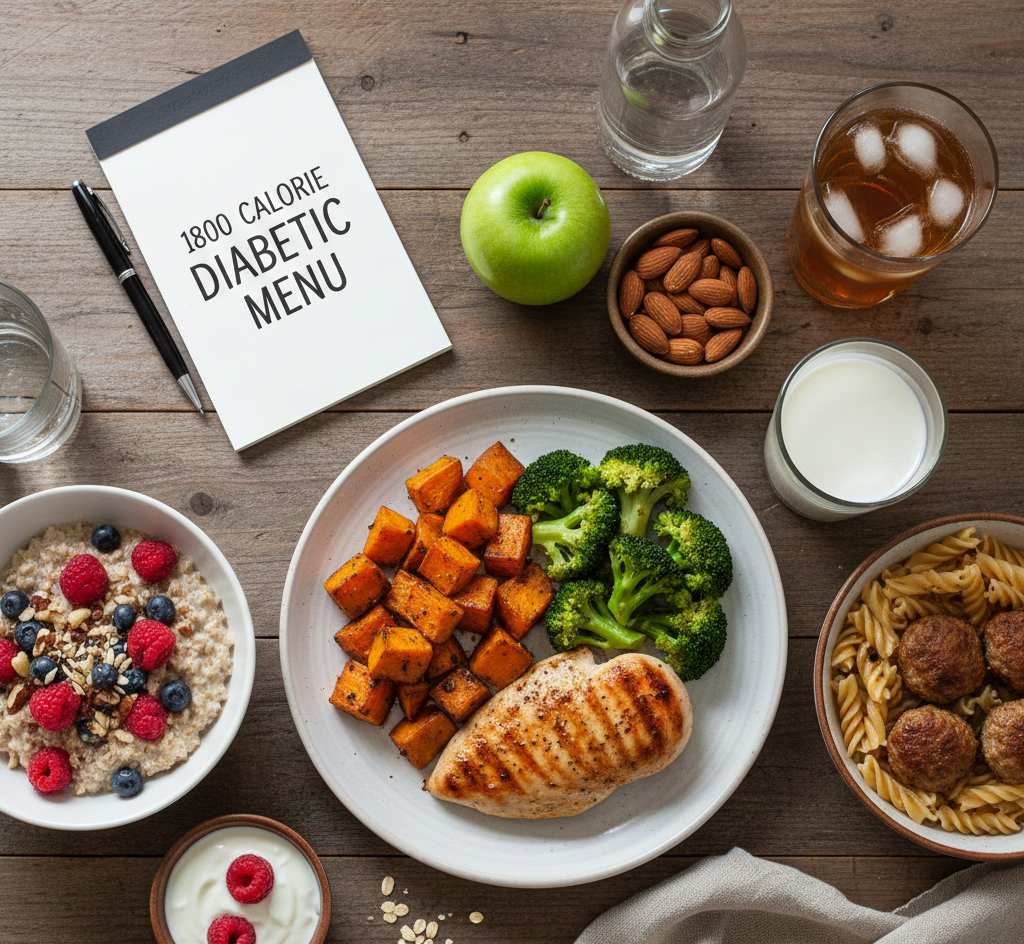 1800 Calorie Diabetic Menu