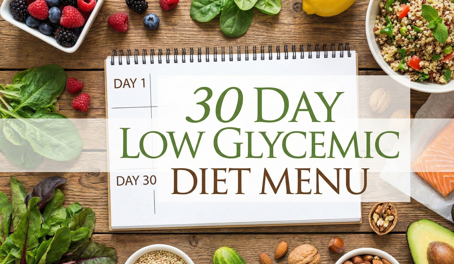 The Ultimate 30-Day Low Glycemic Diet Menu