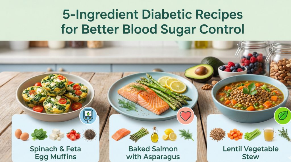 5-Ingredient diabetic recipes