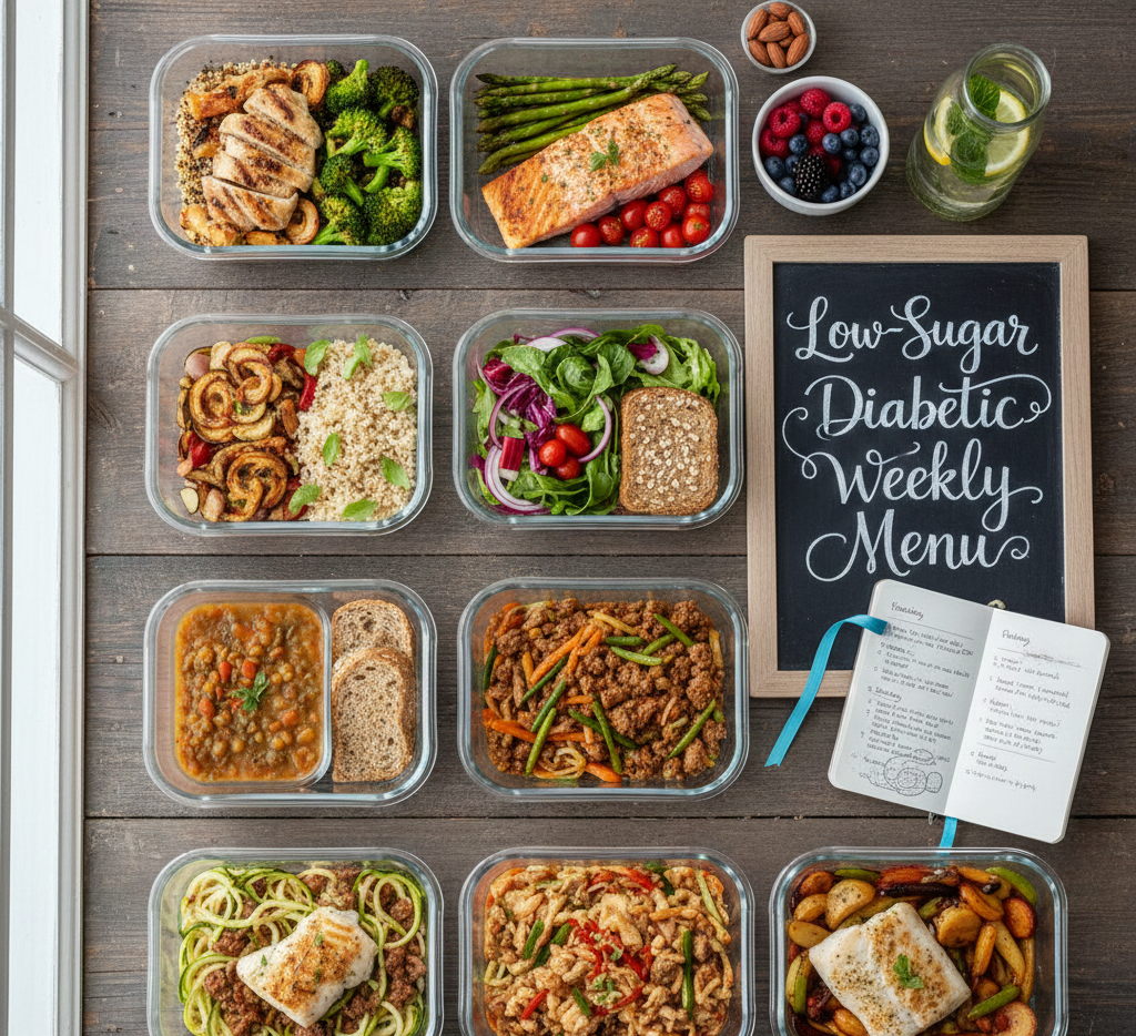 Low-Sugar Diabetic Weekly Menu